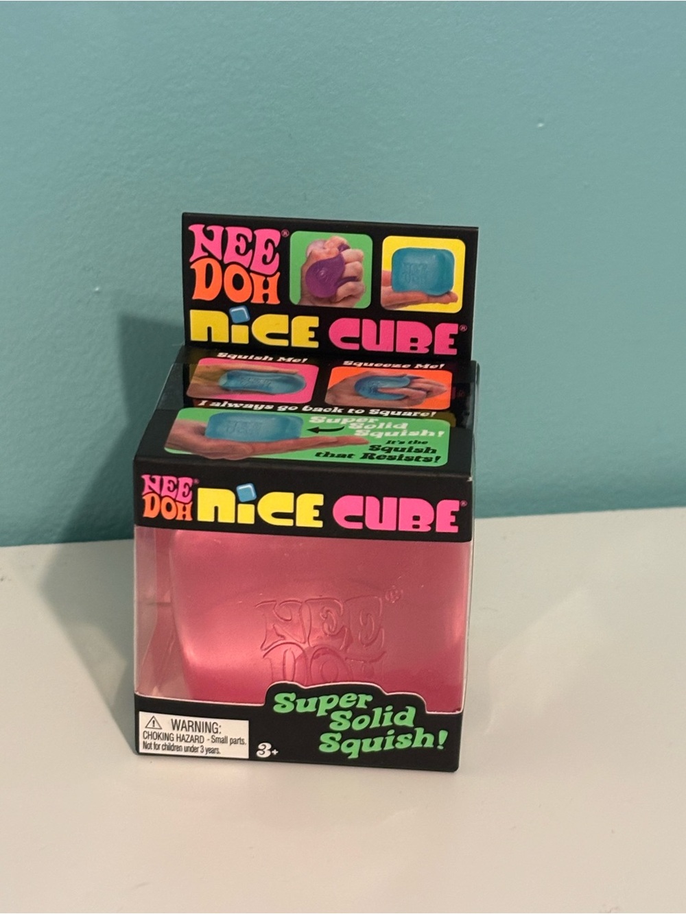 Nice Cube Pink Super Solid Squish Toy